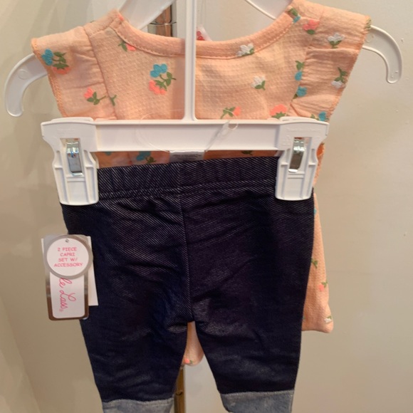 New Little Lass 2 Piece Capri Set with Accessory - Picture 7 of 8